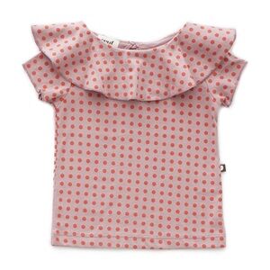 Oeuf Ruffle Collar Tee